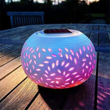 Solarize Colour Changing Ceramic Table Lantern