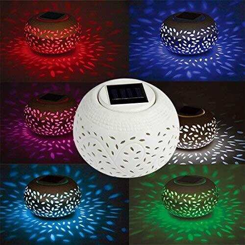 Solarize Colour Changing Ceramic Table Lantern 2