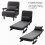 Living And Home Occasional Folding Single Sofa Chair Bed Fabric Foam Sofabed with Pillow Couch 5