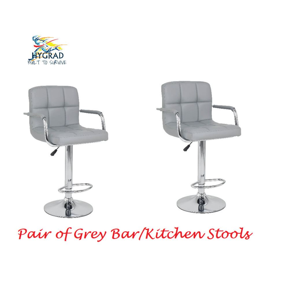 Stool Breakfast Lounge Bar Kitchen Pub Rolling Swivel Chair Seat Sold as Pair UK