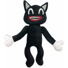 Black Cartoon Cat Plush Toy 30cm/11.8in Horror