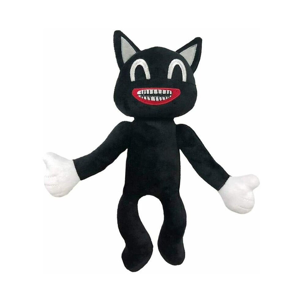 Black Cartoon Cat Plush Toy 30cm/11.8in Horror