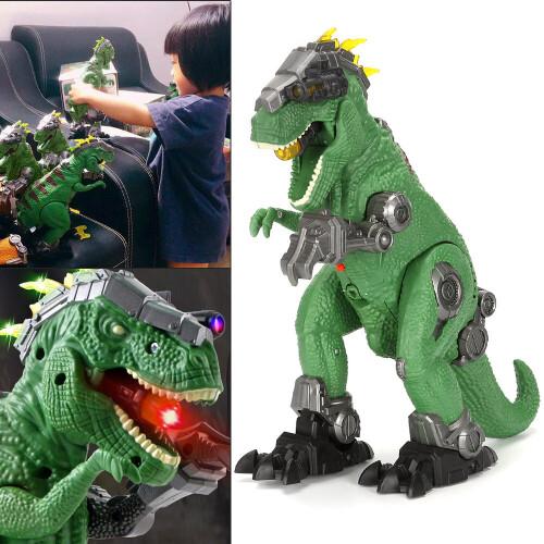 Electric Kids Walking Dinosaur T-Rex Figure Toys With Light Sound