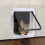 (Large White) 4 Way Pet Flap Lockable Frame Door 6