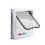 (Large White) 4 Way Pet Flap Lockable Frame Door 7