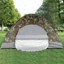 Waterproof Camouflage Tent for 2-3 Persons with UV Protection, Foldable Lightweight Outdoor Camping Gear