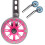 (Pink) LED Children Kids Bicycle Stabiliser 5