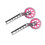 (Pink) LED Children Kids Bicycle Stabiliser 11