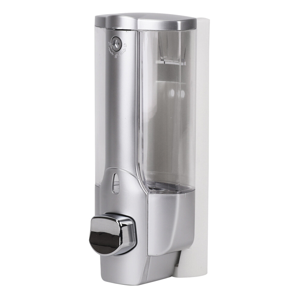 (Silver ) Bathroom Soap Shower Shampoo Gel Dispenser