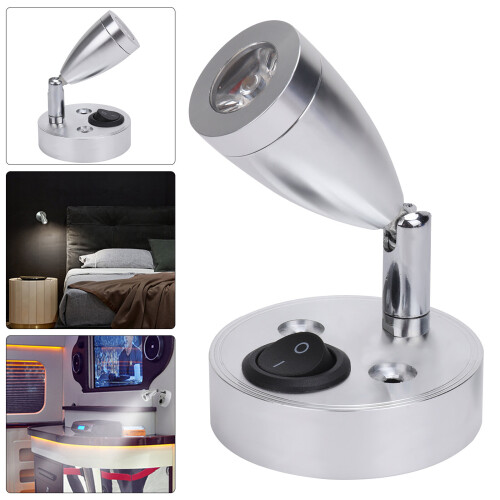 12V LED Spot Reading Light Switch Camper Caravan Boat Light