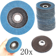 20 x Flap Discs 125mm 40 60 80 120 Grit Grinding Wheels Discs 4.5" Mix