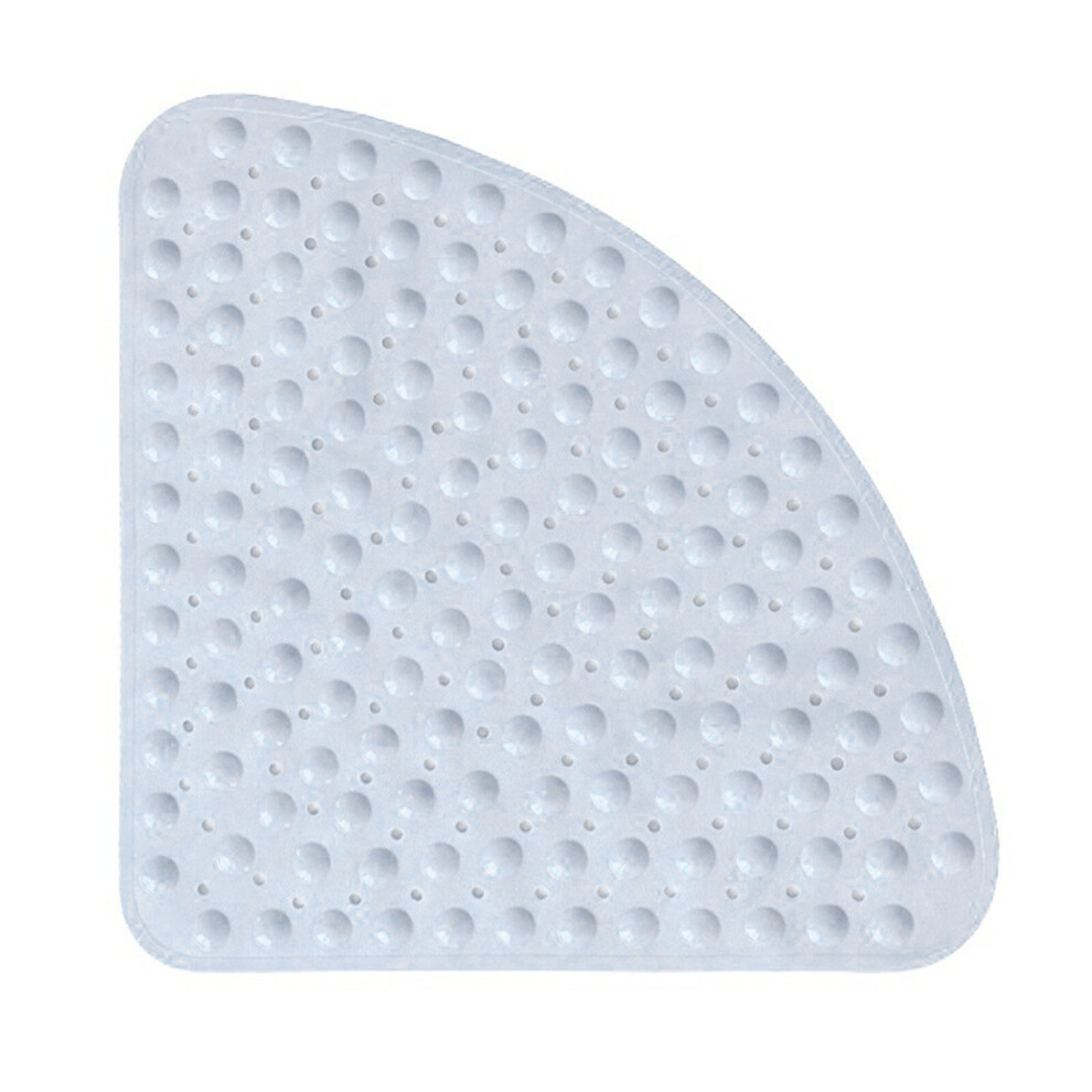 Corner Bath Shower Mat Non Slip Quadrant Sector Anti-Bacterial 54x54cm