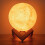 CZHONG-3D Moon Night Light USB Aroma Essential Oil Diffuser Air Humidifier 7