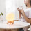 CZHONG-3D Moon Night Light USB Aroma Essential Oil Diffuser Air Humidifier 8