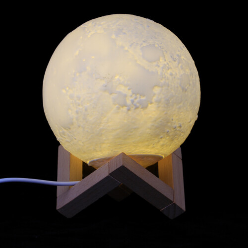 CZHONG-3D Moon Night Light USB Aroma Essential Oil Diffuser Air Humidifier 2