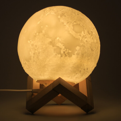 CZHONG-3D Moon Night Light USB Aroma Essential Oil Diffuser Air Humidifier 1