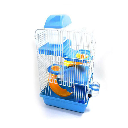 Divided clearance hamster cage