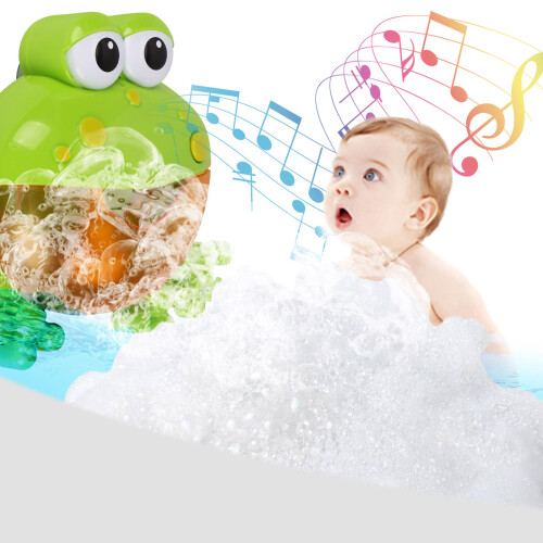 Frog Bubble Machine 12 laulua Musical Bubble Maker Lasten suihku lelu 2