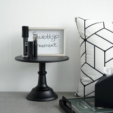 (Black) Cake Stand Pedestal Dessert Round Holder