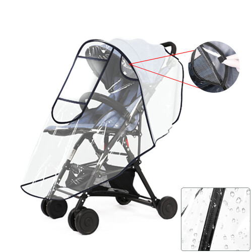 Universal Buggy Kinderwagen Abdeckung Kinderwagen Buggy Klar Regenschutz