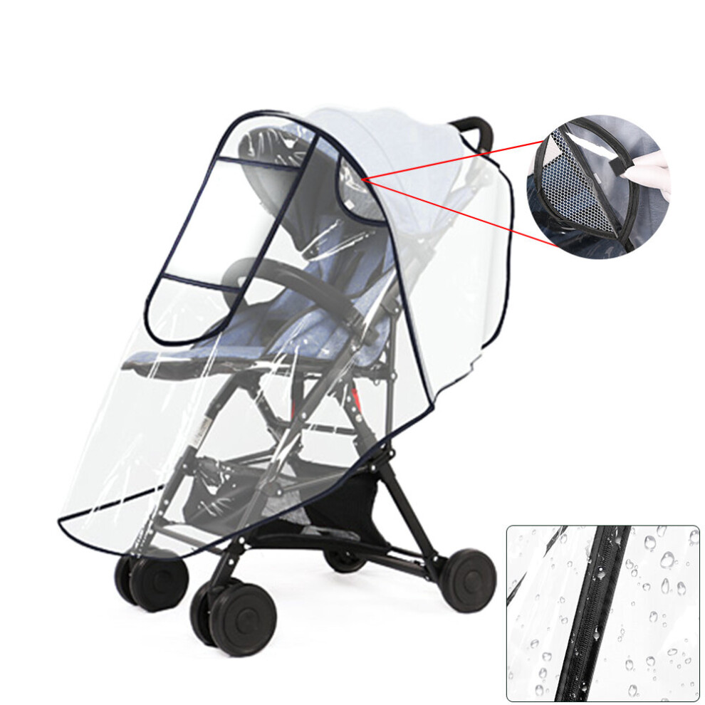 Universal Buggy Pushchair Cover Stroller Pram Buggy Clear Raincover