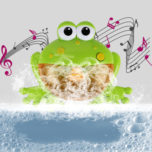 Frog Bubble Machine 12 laulua Musical Bubble Maker Lasten suihku lelu 1