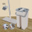 360 Flat Squeeze Mop & Eimer Set Home Floor Bodenmop Set + 4 Pads 2