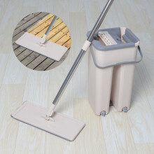 360 Mop piatto da strizzare e set di secchi Home Floor Mop Set+4 tamponi