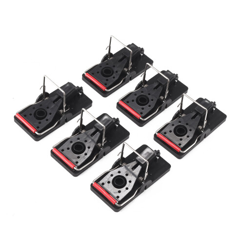 6 Pack Plastic Mouse Traps Premium 4.5 CM x 9.5 CM Snap Mice Trap UK 1