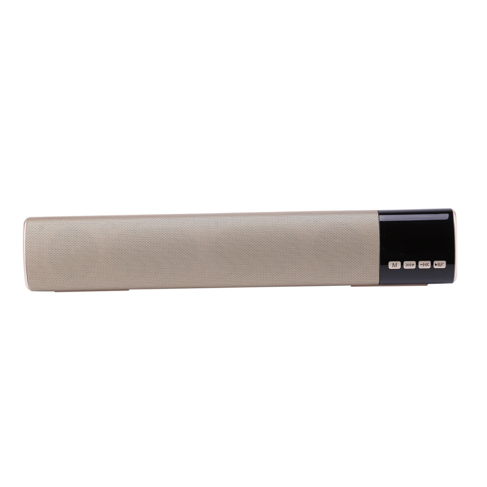 (Gold) Tv Sound Bar Soundbar Bluetooth Wireless Gold