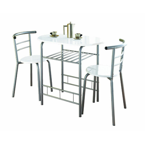 Spot On Dealz Modern Sturdy Breakfast Bar & Dining Tables Kitchen White G-0075