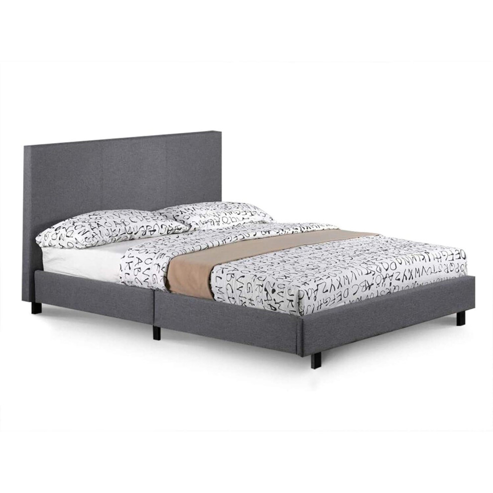 (5FT King) Prado Fabric Bed Frame in Grey