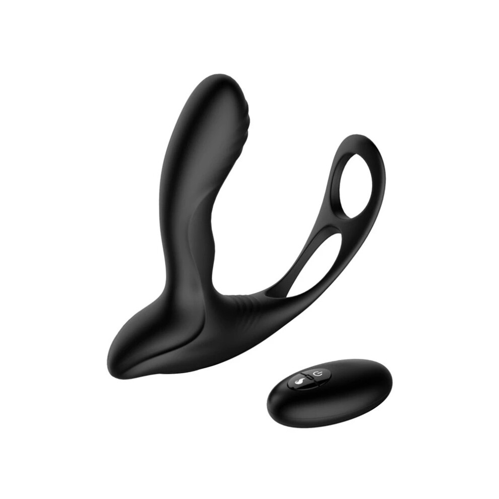10 Speeds Anal Plug Vibrator Prostate Massager & Penis Ring