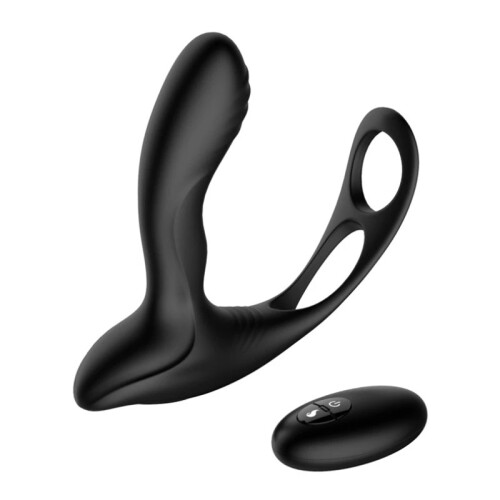 10 Speeds Anal Plug Vibrator Prostate Massager & Penis Ring 1