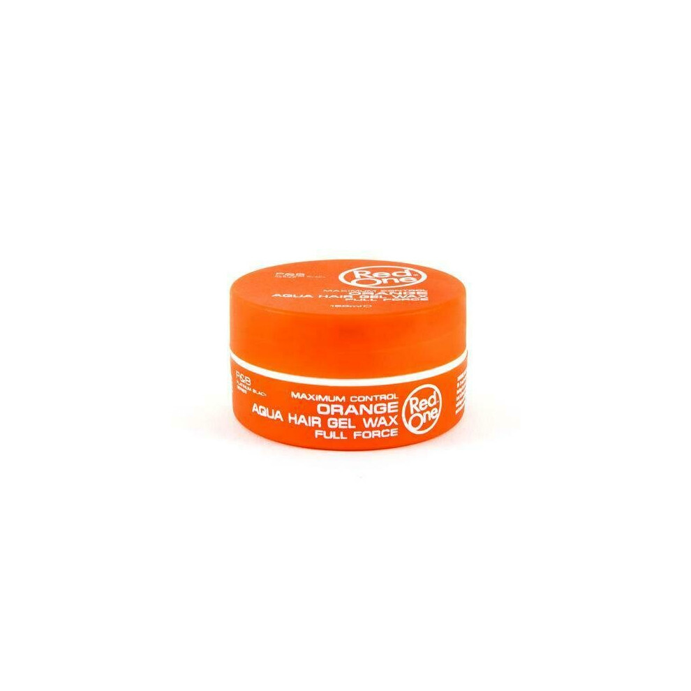 RedOne Orange Aqua Hair Gel Wax Full Force 150ml