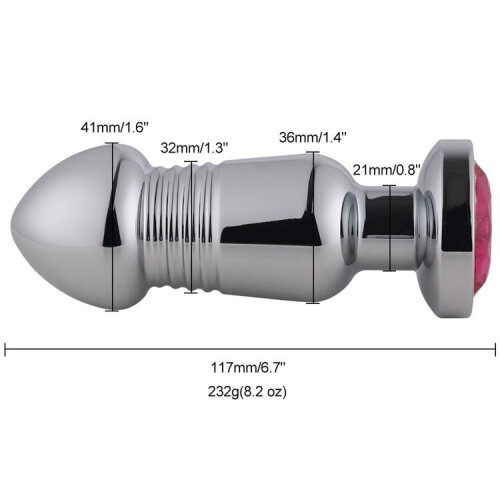 7 Mode Bullet Vibrating Alloy Anal Butt Plug Toy 2