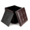 (Black) Folding Ottoman Footstool  Storage Box 6