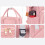(pink) Multi-use Baby Nappy Backpack Mommy Bag 4