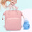 (pink) Multi-use Baby Nappy Backpack Mommy Bag 2