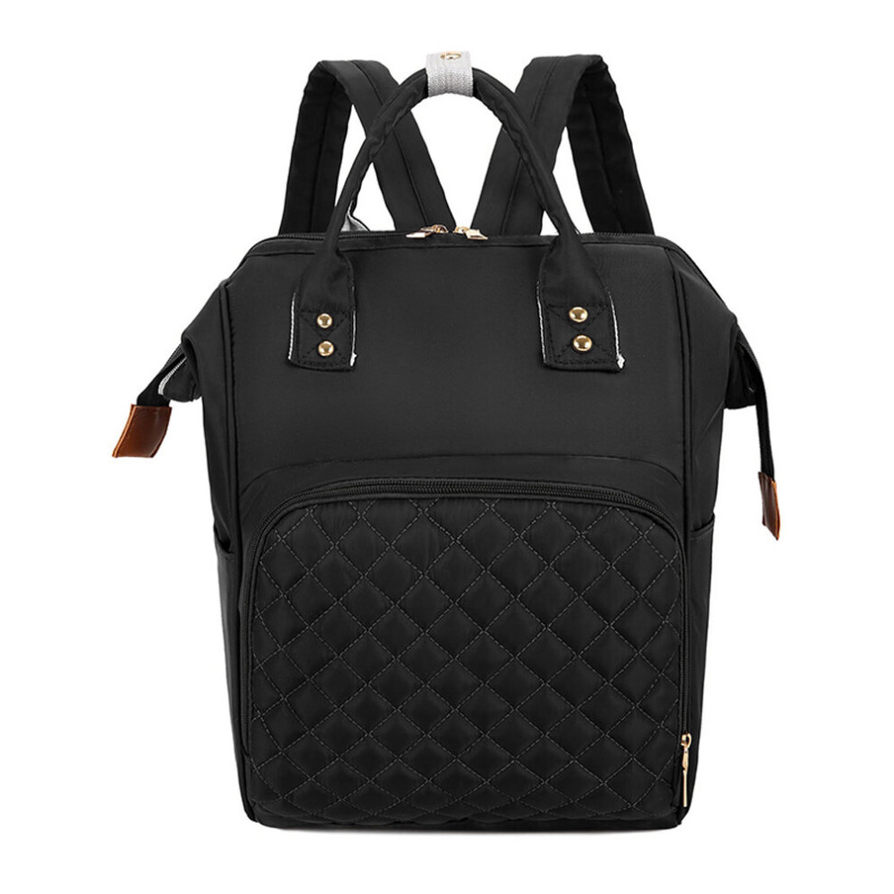 (black) Multi-use Baby Nappy Backpack Mommy Bag