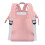 (pink) Multi-use Baby Nappy Backpack Mommy Bag 11