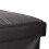 (Black) Folding Ottoman Footstool  Storage Box 7