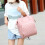 (pink) Multi-use Baby Nappy Backpack Mommy Bag 6