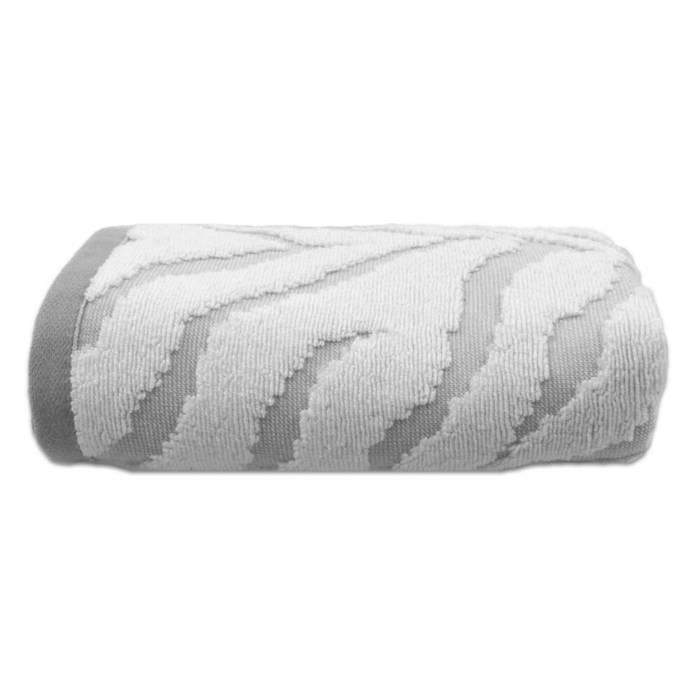 Allure Bath Fashions (Bath Sheet) Zebra Print Animal Skin Jacquard Soft Bath Towels 550Gsm