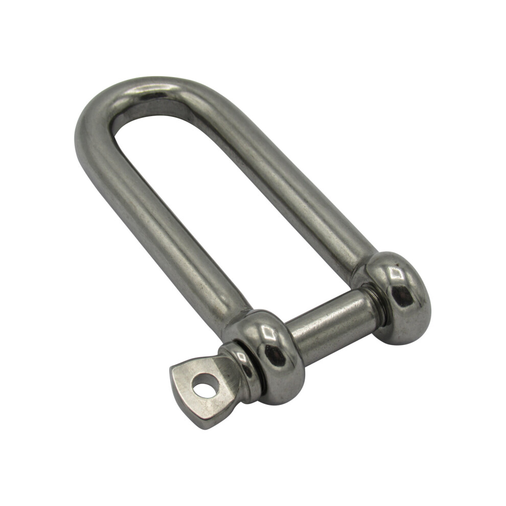 Long D Shackle Stainless Steel 4Mm (Boat Rigging Sails Halyards Dee) 707152585682
