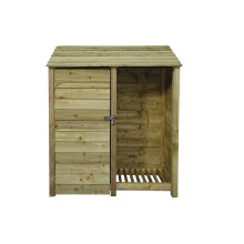 (6ft, Light Green) Wooden Tool Store - Standard Roof (L-227cm, H-126cm / 180cm, W-81cm)