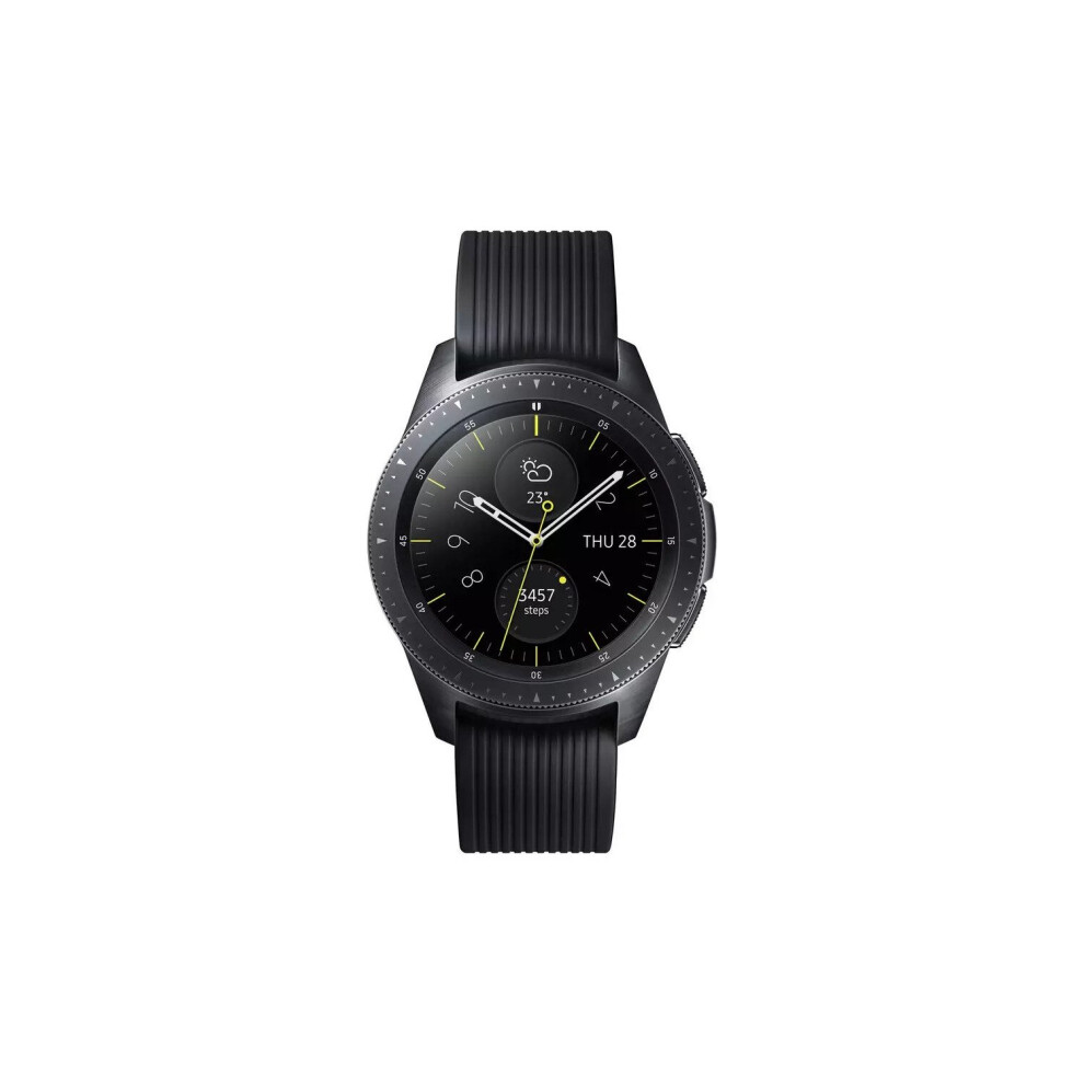 Samsung SM-R810NZKABTU smartwatch Black SAMOLED 3.05 cm (1.2") Cellular GPS (satellite)