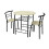 Spot On Dealz Kitchen Breakfast Bar Table Set with Stools & Rack Dining Set G-0101 1
