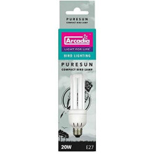 Arcadia FBC20X Bird Lamp, Compact 20W, UV-Lampe für Exoten, E27