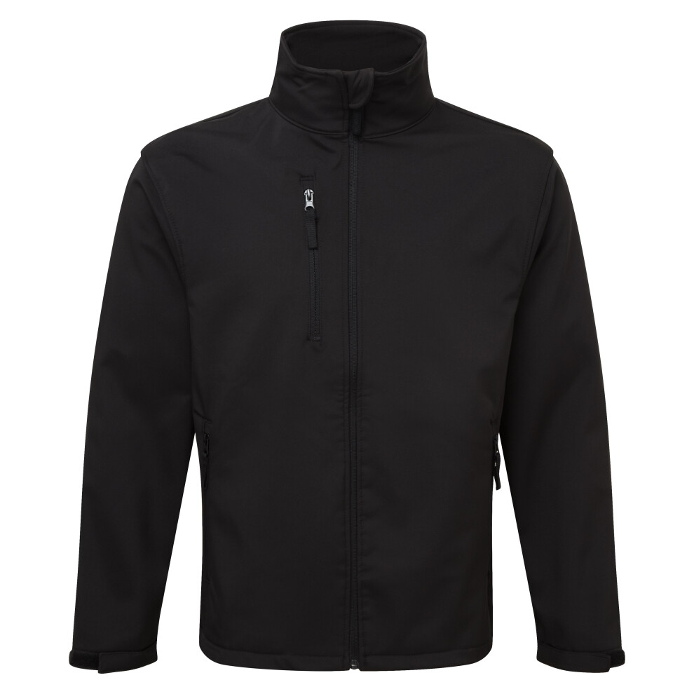 (Large) Fort Selkirk Waterproof Softshell Work Jacket Black (Sizes XS-XXXL)